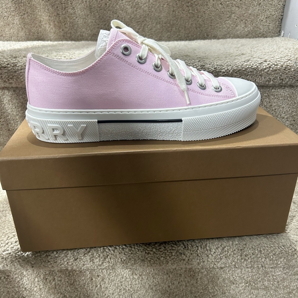 Pink Burberry sneakers